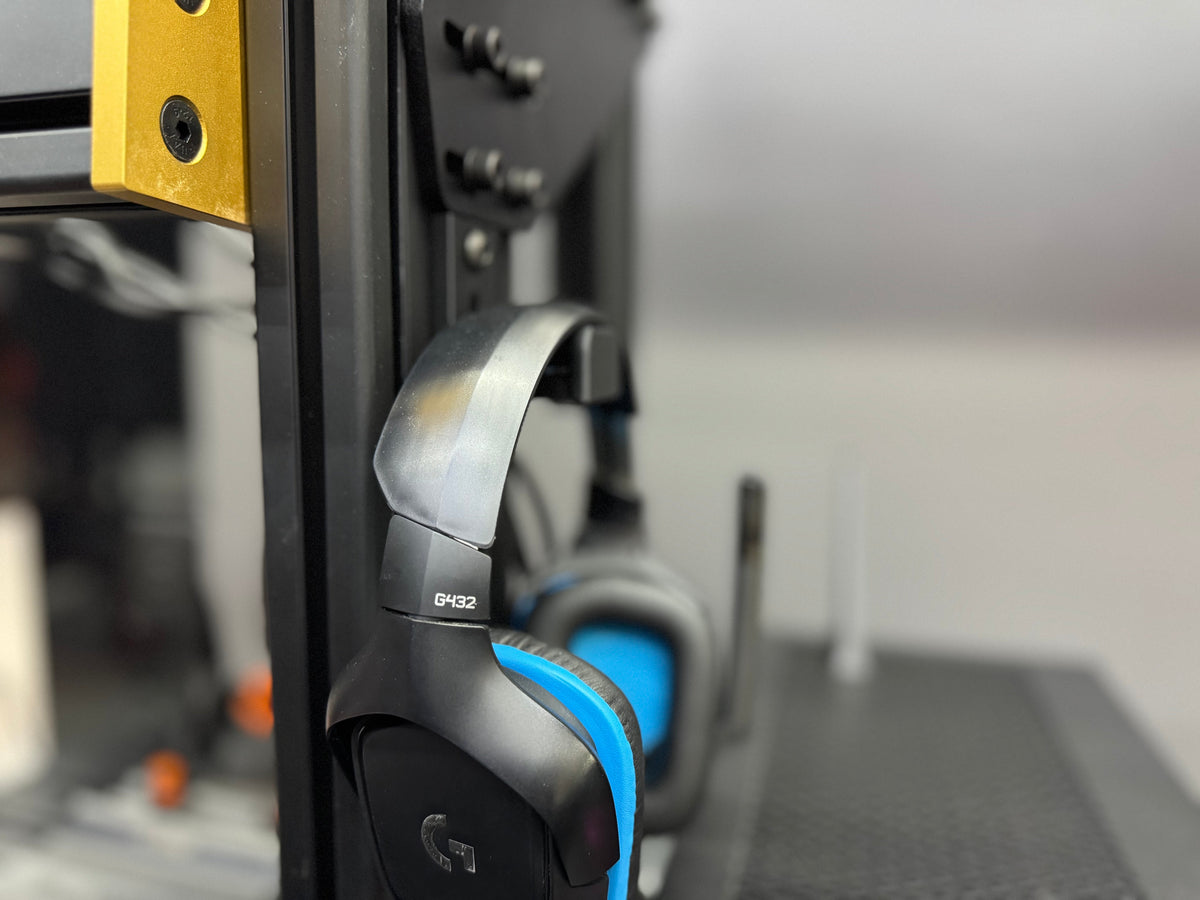 Focus Sim Racing Headphone Mount for Sim Rigs (3D Printed, Screws Included)